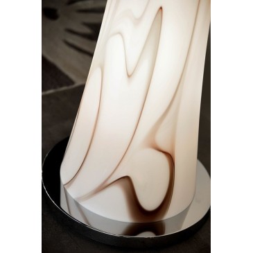 Clessidra blown glass floor lamp available in 3 finishes