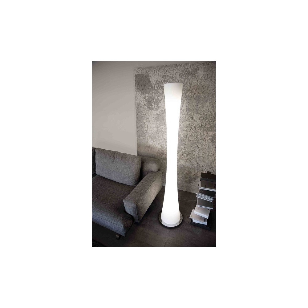 Clessidra blown glass floor lamp available in 3 finishes