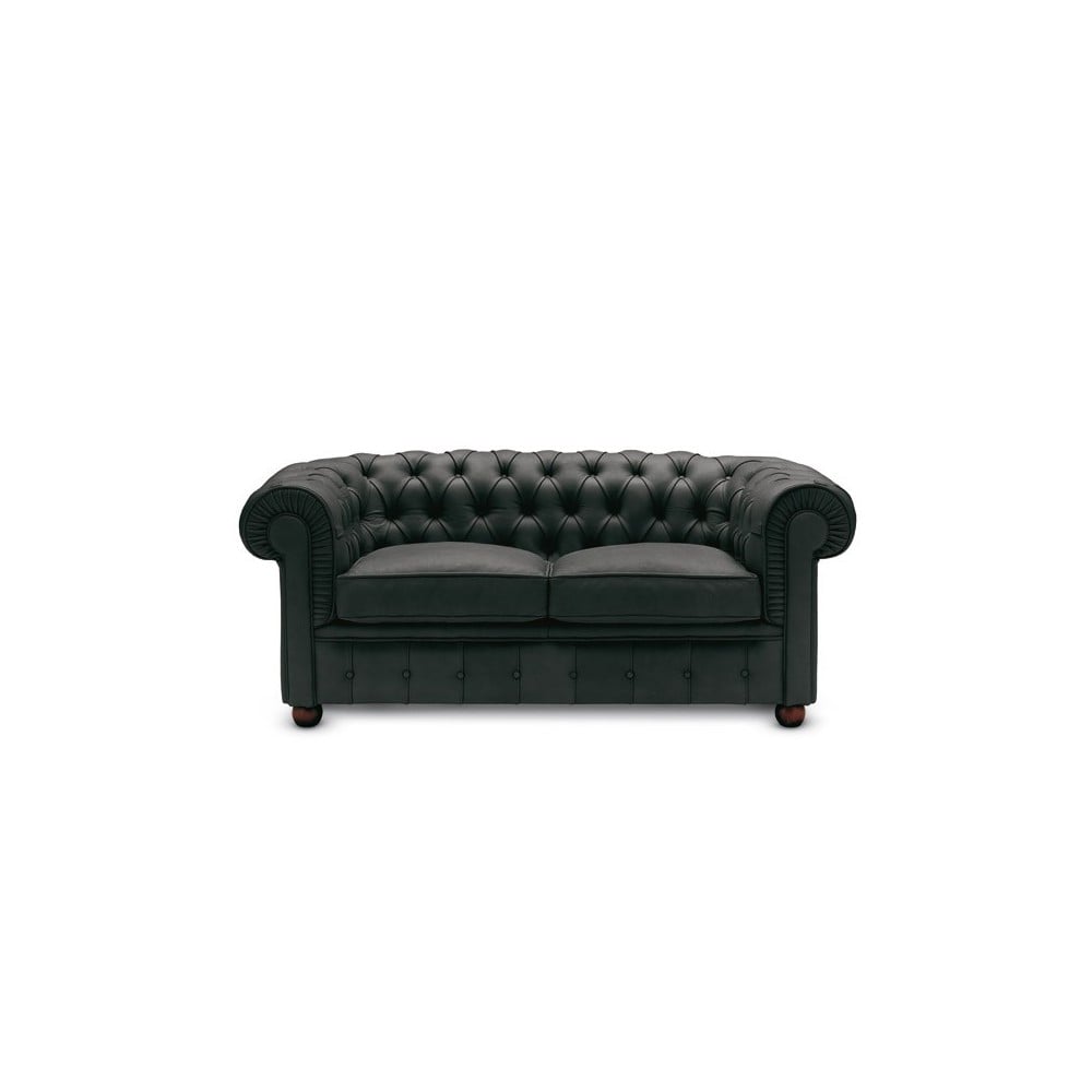 Re-edition of the two and three-seater Chester sofa by Anonymous in real Italian leather