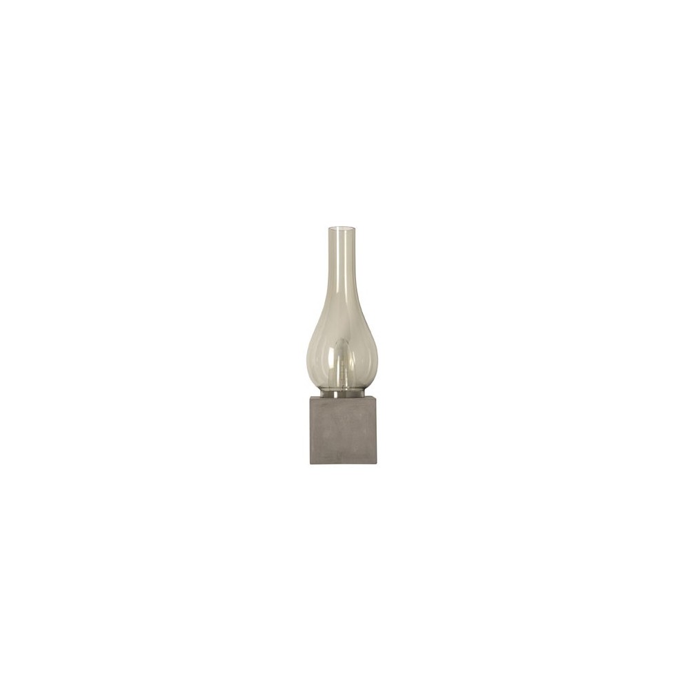 Amarcord tafellamp met betonnen voet en glazen diffuser