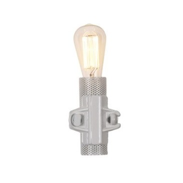 Nando wall lamp in white, anthracite or gold metal. Lamp socket type E 27