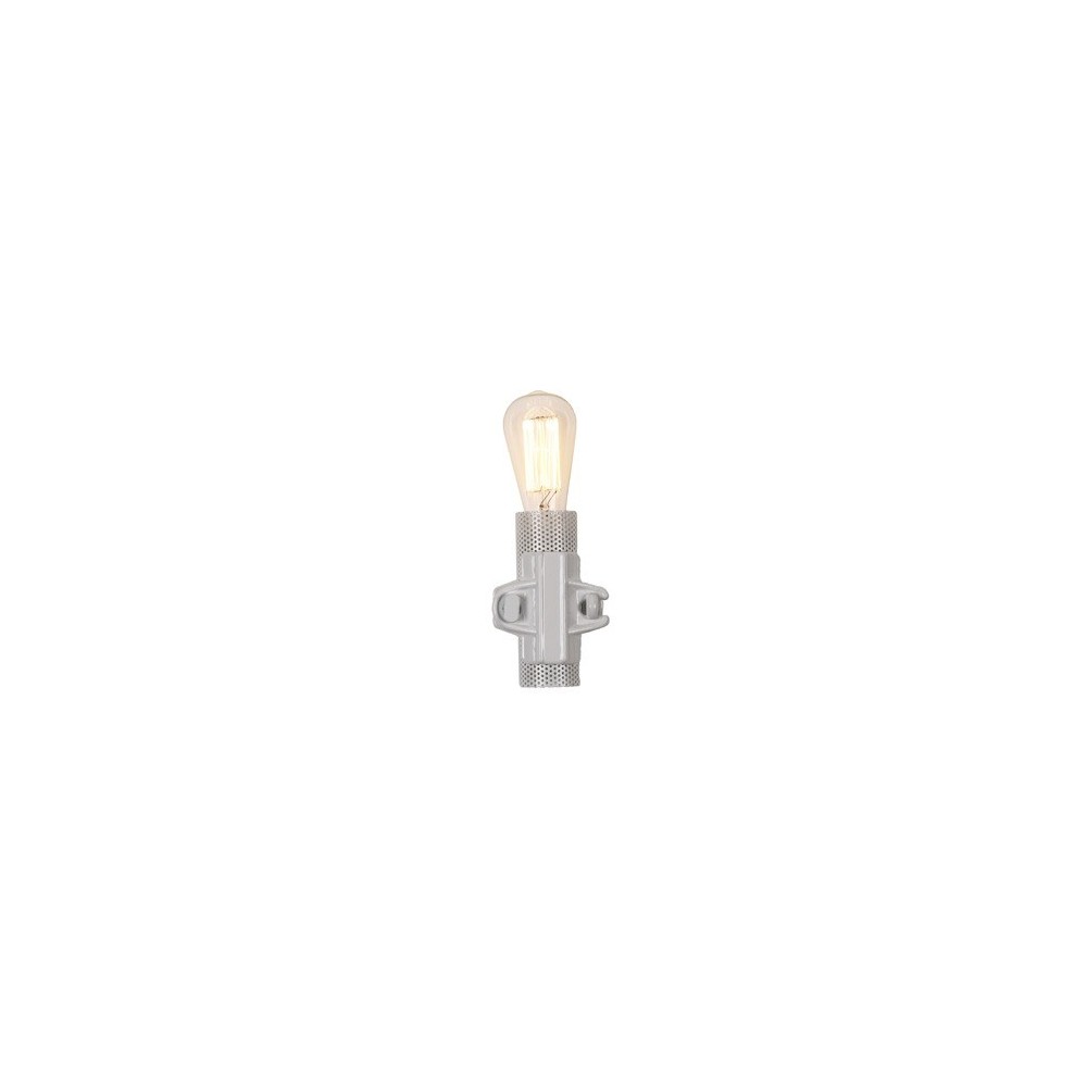 Lampada da parete Nando in metallo bianco, antracite o oro. Tipo di attacco lampada E 27