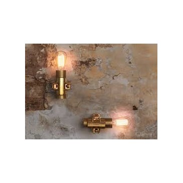 Candeeiro de parede Nando em metal branco, antracite ou dourado. Tipo de fixação da lâmpada E 27