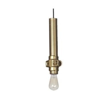 Nando suspension lamp in white, anthracite or gold metal. Lamp socket type E 27