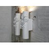 Capodimonte wandlamp in mat wit keramiek. Lampverlichting 1 x max 35 watt inbegrepen