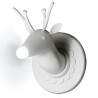 Marnin wandlamp in mat wit keramiek in de vorm van een hertenkop. Lamptype E27 70 watt