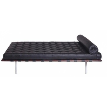 Re-edition of Barcellona living room bed by Ludwig Mies van der Rohe in genuine Italian leather