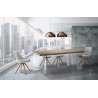 Waver dining table or desk by Tomasucci with legs made of tempered glass and MDF top