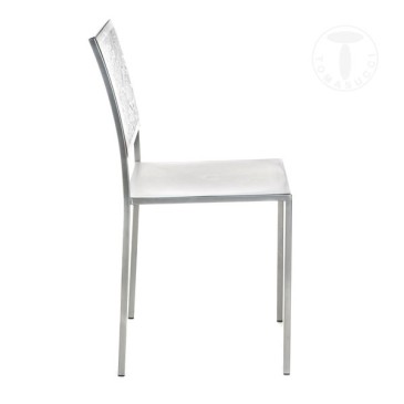 Set mit 4 stapelbaren Stühlen von Classic Tomasucci mit Metallstruktur. ABS-Sitz und Rückenlehne in zwei Ausführungen erhältlich