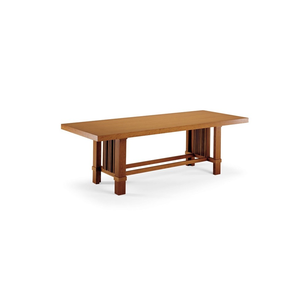 Re-edition of Talisien table by Frank Lloyd Wright in solid cherry wood