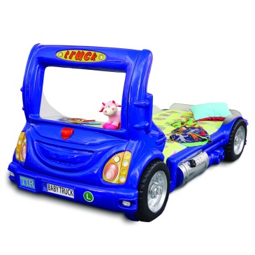 Kuorma-auton muotoinen ABS-vauvansänky valaistuilla ajovaloilla
