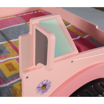 plastiko säng jeep rosa spegel