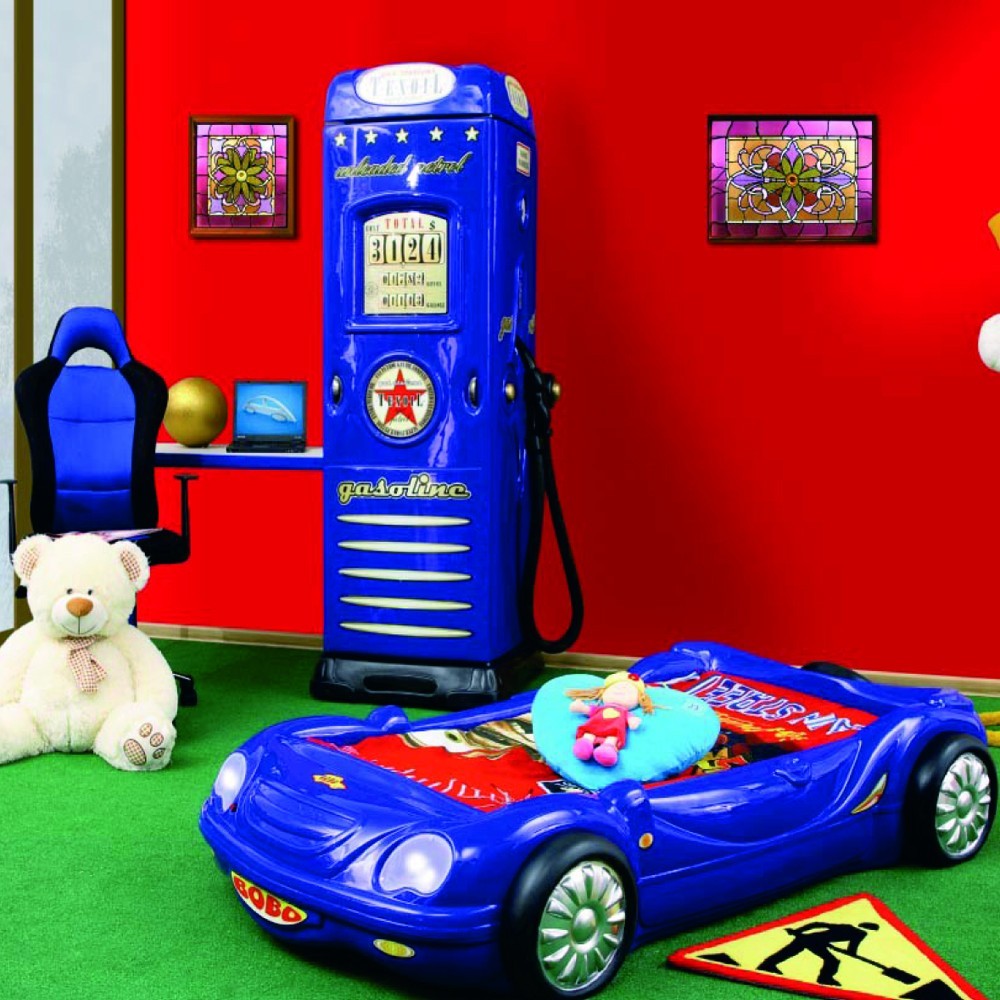 Mini cuna para habitación infantil en Abs con forma de coche