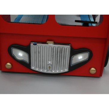 plastiko happy bus letto rosso illuminato