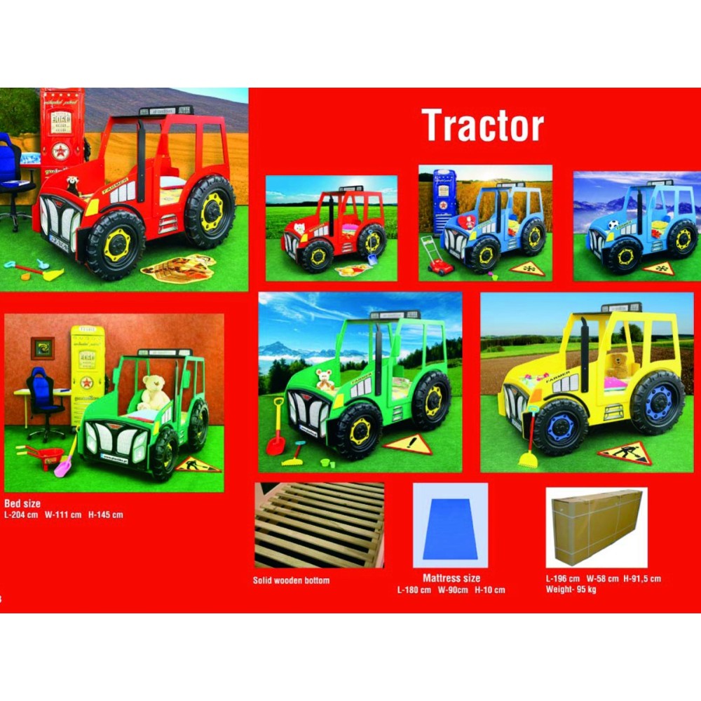 Cama en forma de tractor modelo TRACTOR