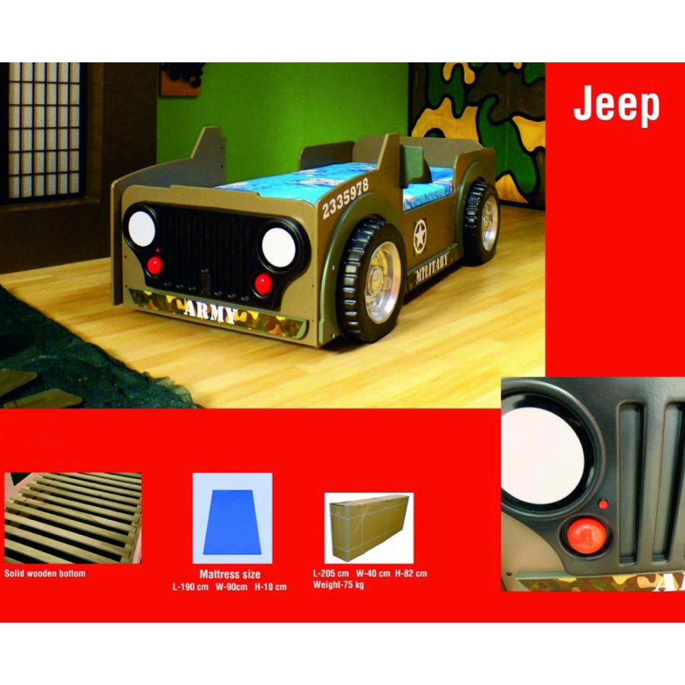 Full Size Wooden Kids Car Bed/kids Jeep Bed/sport Model Toddler Bed/auto Bed /car Bed for Kid/bed Junior/nursery Bed/boys Car Bed/bed Frame 