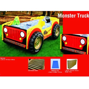 plastiko monster truck letto particolari