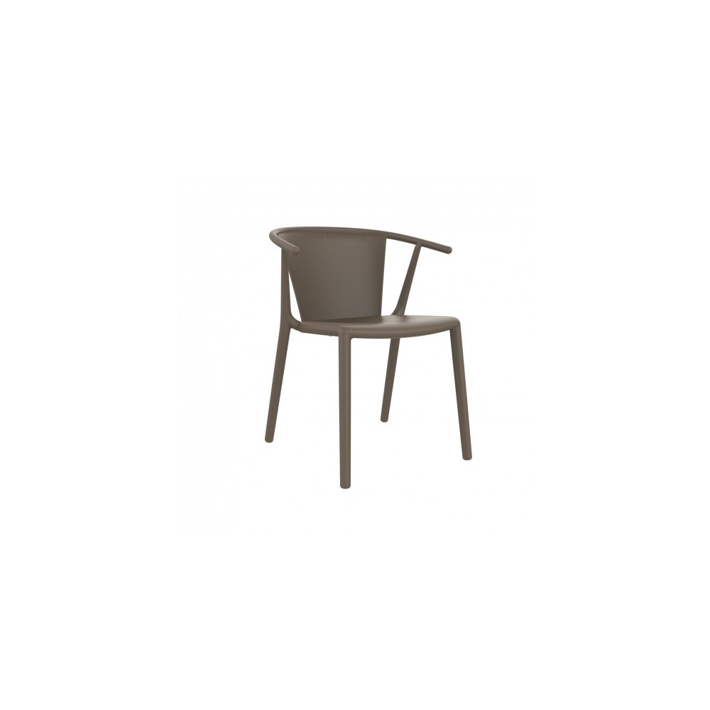 Chaise d'extérieur Steely en polypropylène et fibre de verre disponible en différentes finitions