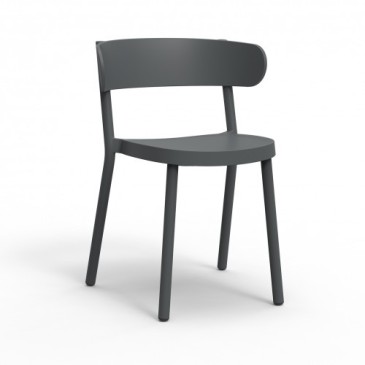 Casino outdoor or indoor chair in stackable polypropylene available in several colors