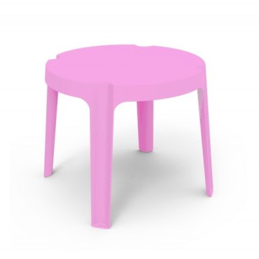 Table basse d'extérieur empilable Rita en polyéthylène disponible en différentes couleurs