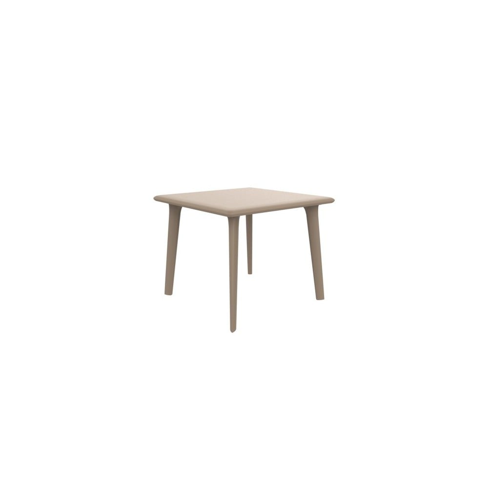 New Dessa outdoor table with steel structure and polypropylene top available in 2 sizes