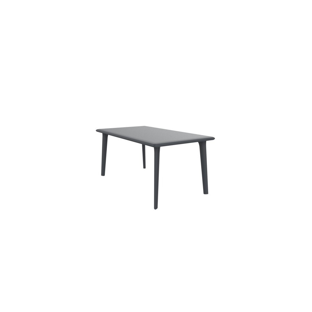 Nueva mesa de exterior Dessa con estructura de acero y tapa de polipropileno disponible en 2 medidas