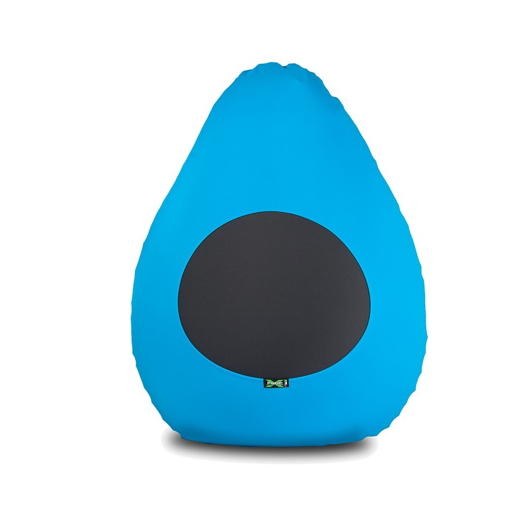 Pouf for children Junior 100% made in Italy in breathable elastic microfiber in the shape of a drop in various colors