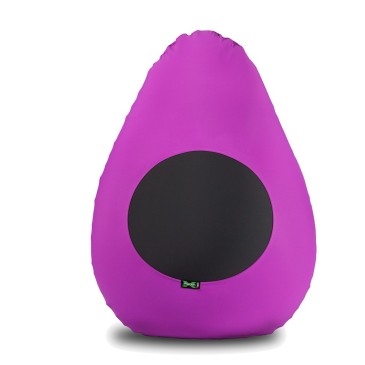 Junior children's pouf 100% made in Italy in breathable elastic microfiber in the shape of a drop in various colors