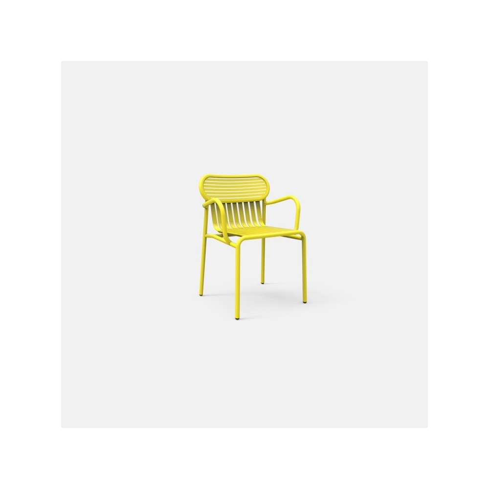 WOCHENENDE Outdoor-Sessel aus Aluminium in verschiedenen Farben erhältlich. Nicht stapelbar