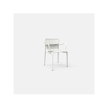 WEEK END outdoor armchair in aluminum available in various colors. Not stackable