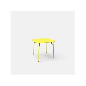 Fixed table for outdoor WEEK END in powder coated aluminum available in many finishes