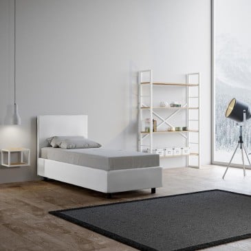 Adele single bed with container or without bed base available in two finishes