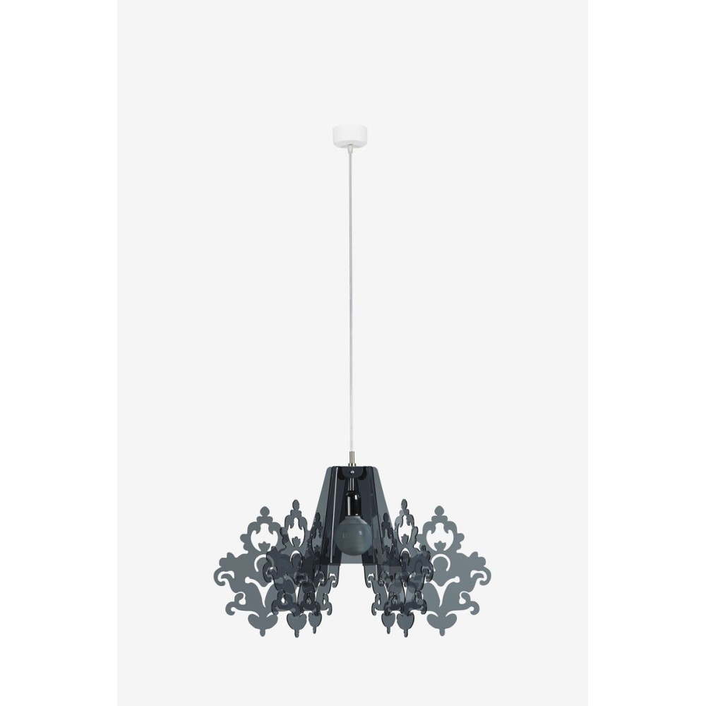 Amarilli suspension lamp with metal structure and methacrylic diffuser available in several colors