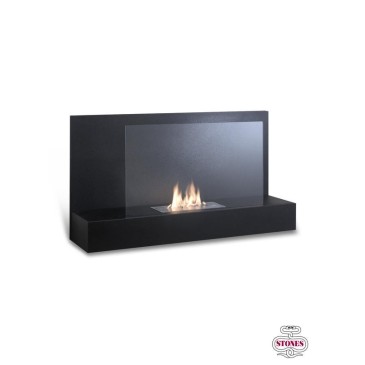 Bmovie bioethanol fireplace by Stones linear design in black color
