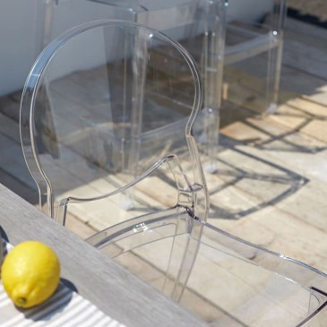 silla de costra iglú transparente