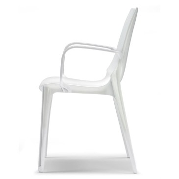 silla de tocador de costra blanca con reposabrazos