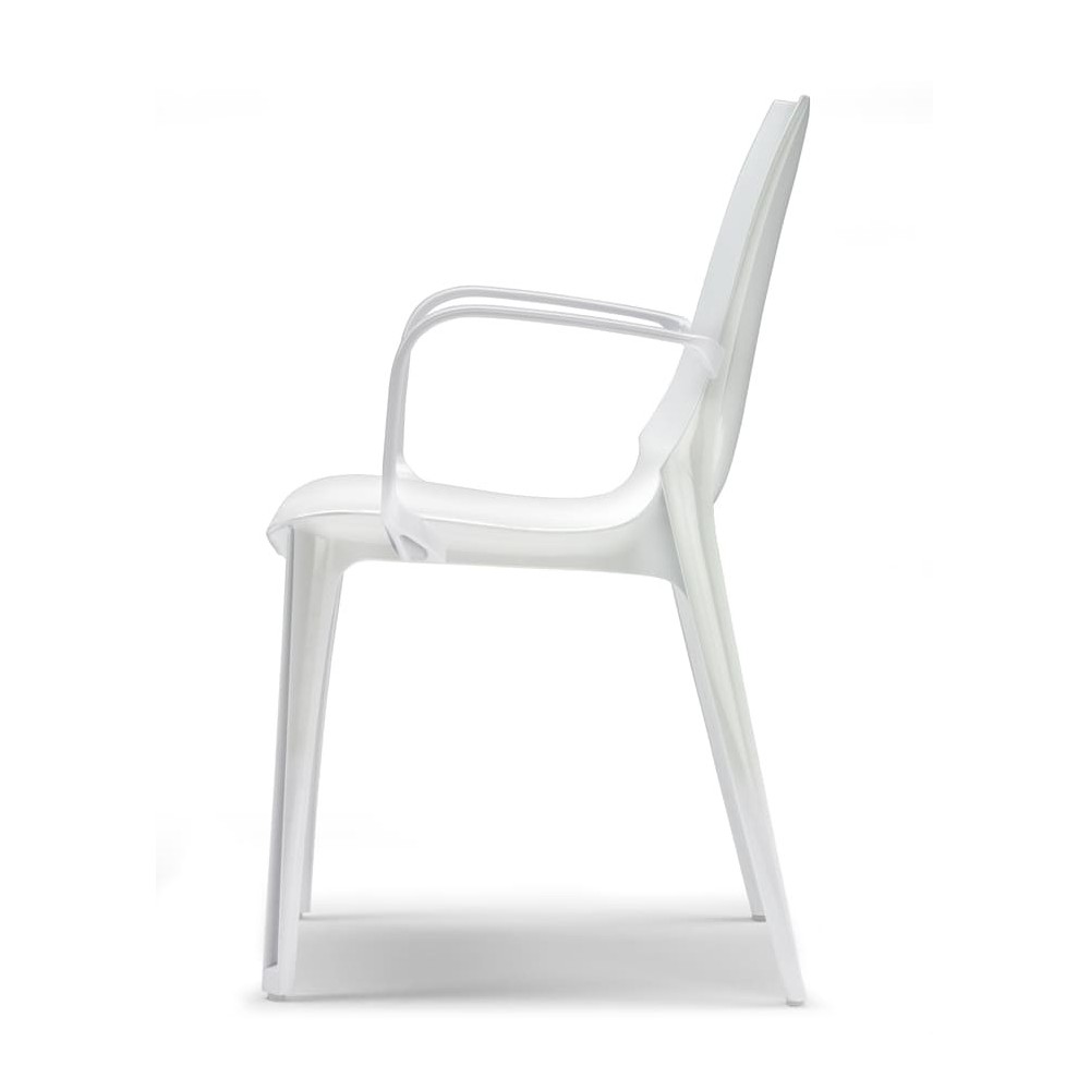silla de tocador de costra blanca con reposabrazos
