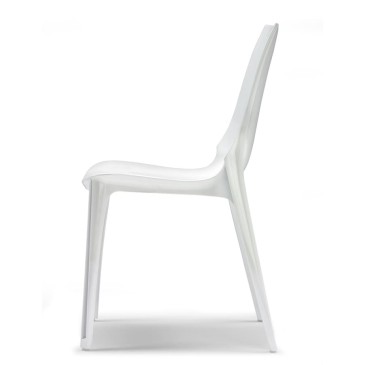 white scab vanity chair in profile