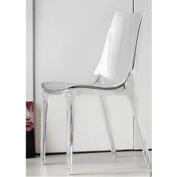 transparent scab vanity chair set