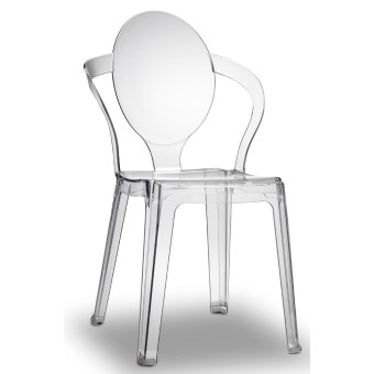 spoon chair in transparent scab