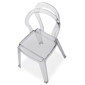 titì scab transparenter geräucherter Stuhl