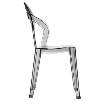 titì scab chair transparent smoked on the side