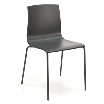 alice chair painted anthracite scab