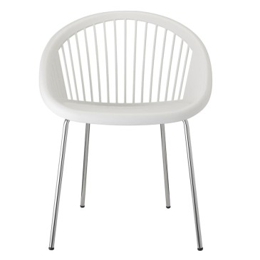 Scab design Giulia fauteuil met chromen poten | kasa-store