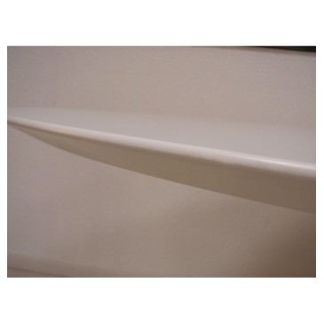 tulp ronde tafel diam van 127 cm tot 180 cm bijzondere bovenrand in wit of zwart laminaat of marmer