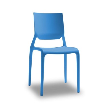Conjunto de 6 cadeiras Scab Sirio para exterior e interior em tecnopolímero