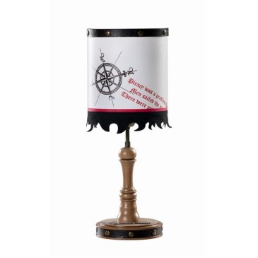 Belle lampe de table Pirate originale et amusante avec perroquet
