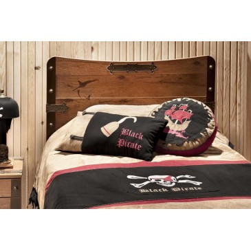Pirate Jack Bedspread Set Equipped with Two Pillows, Available for One and One and a Half Beds