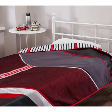 Bipower Glossy Bedspread for Single Bed with a Sporty Look