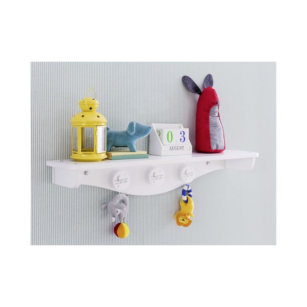 Babycotton Shelf and Coat Hanger, practical for the Children's Room